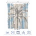thumbnail image 4 of Split Shower Curtain for Transfer Bench, Palm Tree Fabric Shower Curtains for Bathroom, Blue Tropical Plant Summer Retro Wood Plank Tub Sliding Transfer Bench Waterproof Bath Curtains 72"x72", 4 of 9