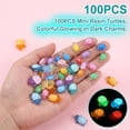 thumbnail image 2 of Liamobondopolis 100 PCS Mini Resin Turtles Glow in the Dark, Translucent Candy Color Tiny Animal Charms for Nail Art, Micro Landscape Decor, Resin Craft Supplies & DIY Terrarium Ornaments, 2 of 9