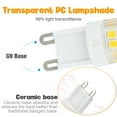 thumbnail image 4 of MesaSe 10pcs G9 LED Corn Bulb Light 120V AC Candlestick Ceiling Fan Llight Daylight White, 4 of 6