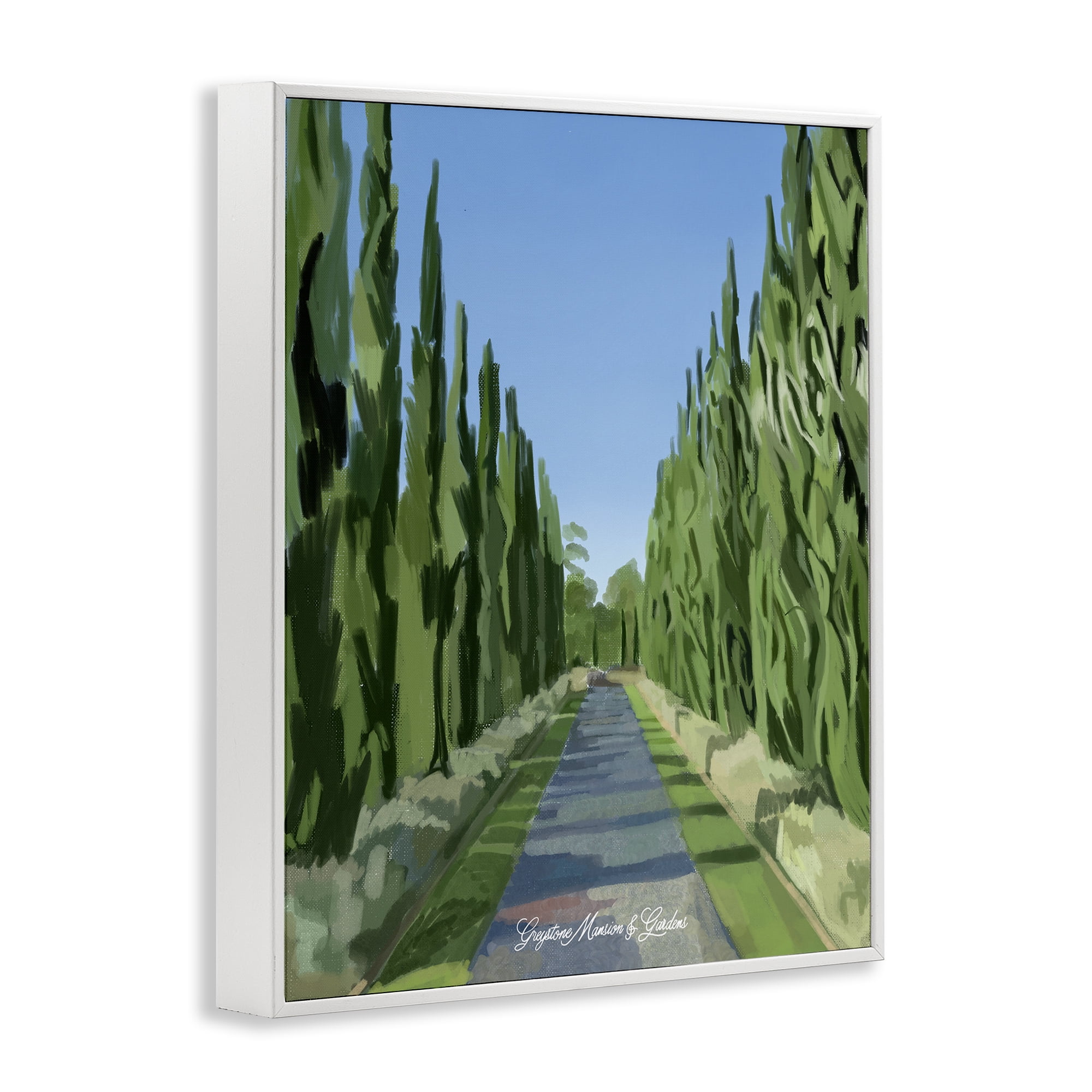 Stupell Industries Greystone Gardens Path White Framed Giclee Art, design by Amelia Noyes
