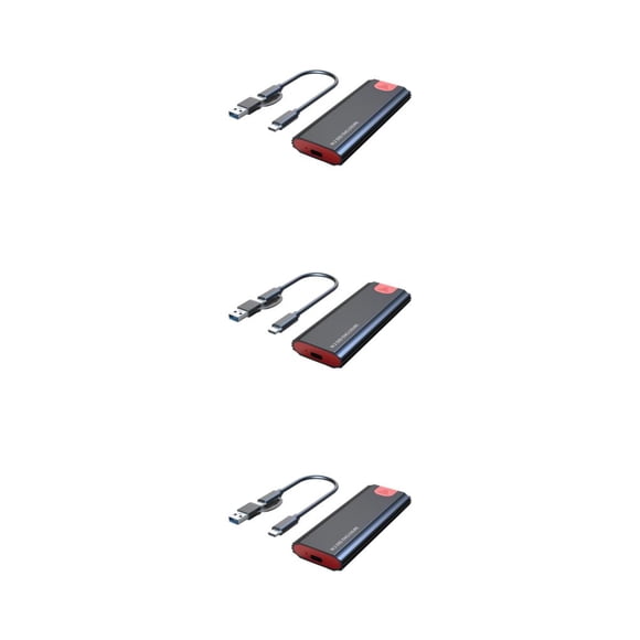 Carcasa de Disco Duro M.2 NVME Seitruly Enclosure Case USB3.1 Gen2 Protocolo dual Negro