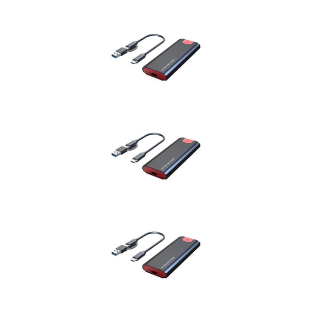 Carcasa de Disco Duro M.2 NVME Seitruly Enclosure Case USB3.1 Gen2 Protocolo dual Negro