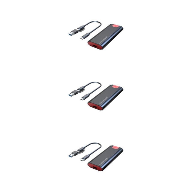 Carcasa de Disco Duro M.2 NVME Seitruly Enclosure Case USB3.1 Gen2 Protocolo dual Negro