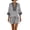 #0045-Gray, variant on Pounoo Women's 2 Piece Outfits Sets Beach Resort Style Lightweight Breathable V Neck Floral Embroidered Top And Drawstring Shorts Gift