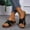 Black, variant on Kayannuo Summer Slippers for Women Clearance Indoor Outdoor Sandals Women's Car Stitched Thick Bottom Wedge Half Slippers Gifts for Women