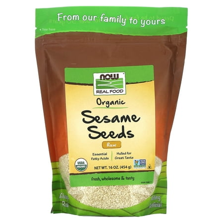 Now Foods - Real Food, Sesame Seeds, 16 oz (454 g)