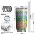 thumbnail image 6 of 20 Oz Pioneer Flower Coffee Tumbler Double Wall Insulated Stainless Steel Water Bottle | Metal Reusable Thermoses Flask with Cup Cap | Leak & Sweat Proof with Anti-Dust Lid, 6 of 7