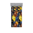 thumbnail image 2 of Clock Bedding Set with Sheet & Covers, Pattern Faces on It Vintage Style Inspired Illustration Design, Printed Bedroom Decor 2 Shams, 4 Sizes, Yellow and Black, by Ambesonne, 2 of 3
