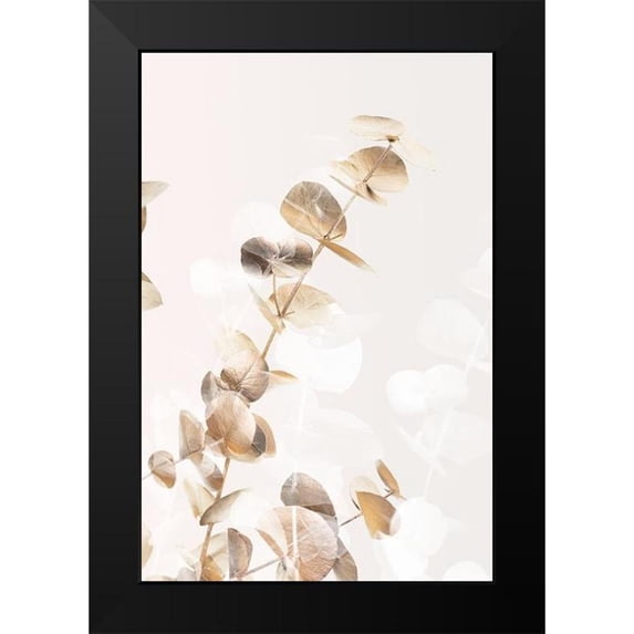 Artographie Studio 11x14 Black Modern Framed Museum Art Print Titled - Eucalyptus Creative Gold 02