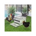 thumbnail image 2 of PawHut 30 lbs Capacity Automatic Chicken Poultry Feeder with a Galvanized Steel and Aluminium Build, Weatherproof Design, 2 of 5