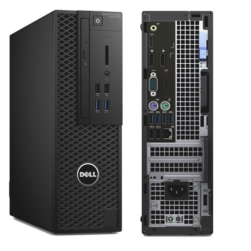 Used Dell Precision Tower 3420 Workstation i7-7700 4C 3.6Ghz 8GB