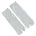 thumbnail image 2 of Split Toe Socks Frilly Tabis Socks Cotton Sandal Socks for Girls Women Ruffle Trim Frilly Crew Socks Cotton Ankle Socks, 2 of 10