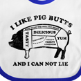 thumbnail image 4 of Inktastic I Like Pig Butts Boys or Girls Baby Bib, 4 of 4