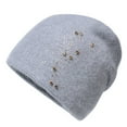 thumbnail image 1 of Sonducket Gorro de invierno para mujer, gorro de Color sólido para clima frío, gorro térmico transpirable, mezcla de ropa informal para la cabeza, Accesorios de disfraces Gris Sonducket AP013158-06, 1 of 6