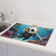 thumbnail image 6 of Fuzoiu Underwater Diving Cat Print Absorbent, Reversible Microfiber Dish Drying Mat for Kitchen, Dish Drying Pad for Dishes, Utensils, Pots and Pans, Extra Large 18 Inch x 24 Inch, 6 of 7
