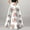 White, variant on Women Bohemian Floral Print Maxi Skirt High Waist Pocket Party Beach Long Skirt Dresses for Mom Casual Sleeveless Maxi Dress Summer V Neck Dresses for Women Women Dress Summer plus Size Dress Dresses