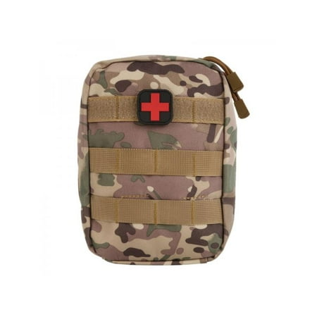 Topumt Tactical Medical First Aid Kit Bag Emergency Travel Carry Pouch Outdoors