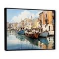 thumbnail image 2 of Designart "Greece Venetian beautys" Cityscapes Floater Framed Wall Art Living Room, 2 of 7