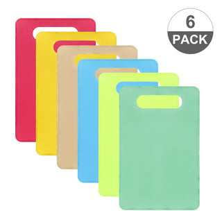 Tablecraft 10355 Flexible Cutting Board, Assorted Color, Pack of 4, 12 x 8, Multi