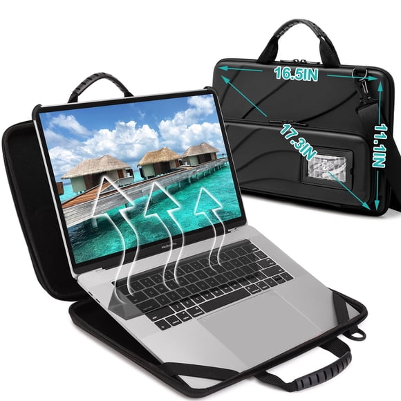BUG 17.3 Inch Laptop Case Hard Shell, Protective Laptop Carrying Case with Stand for Heat Dissipation