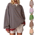 thumbnail image 1 of EQWLJWE Chandails en Molleton Oversize pour Femmes Coupe Ample, Liquidation Tunique Col Rond Chandails en Molleton Pull, Blouse Froncée Mode T-Shirts pour Femmes Couleur Unie Manches Courtes Tops Été T-Shirt Classique, 1 of 7
