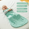 thumbnail image 4 of Baby Sleep Sack 6-12 Months 100% Cotton Baby Wearable Blanket 2-Way Zipper Breathable Lightweight Unisex Sleeping Bag 0.5 Tog Toddler Sleep Sack (3 Pack), 4 of 7