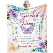 Nana Gifts, Gifts for Nana Christmas Throw Blanket 60" X 50", Unique Nana Birthday Gifts, Best Nana Ever Gifts, Nana Gifts from Grandkids, Presents for Nana, Nana Xmas Gifts