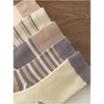 thumbnail image 3 of YooGuoGuo Women's 6pairs Floral Plaid Print Crew Socks, 3 of 4