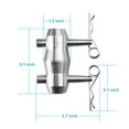 thumbnail image 3 of 4 Sets Double Ended Conical Coupler Stage Lighting Truss Fittings fit Pipe 50mm, 3 of 3