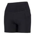 thumbnail image 5 of Natural Uniforms Women's High Waist Yoga Shorts&nbsp;Tummy Control with Deep Pockets (X-Small, Black), 5 of 6