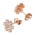 thumbnail image 3 of Yoursfs Gold Plated Rhinestone Earrings for Women Sparkly Cubic Zirconia Earrings Hypoallergenic Pierced Earrings Jewelry Gifts for Daughter Girlfriend, 3 of 6