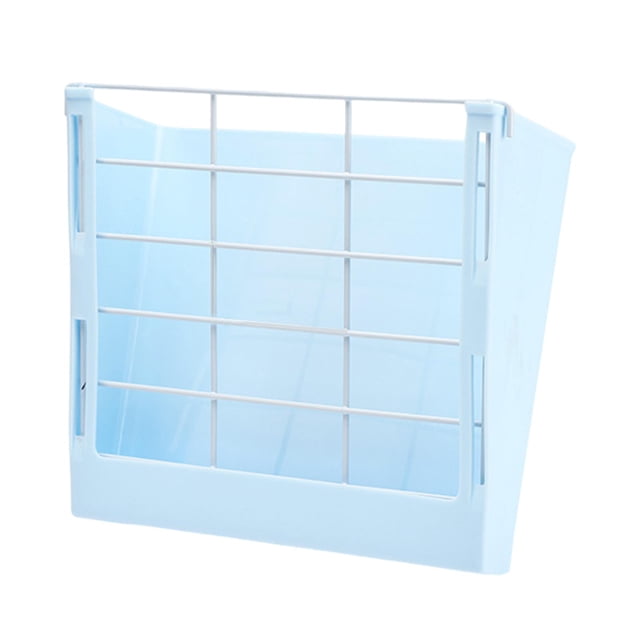 Milaget Rabbit Bunny Hay Feeder Cage Hay Rack Manger Effortless Maintenance Screw- Blue