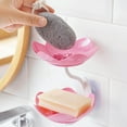 thumbnail image 1 of Wall-Mounted Double Soap Box Shelf | Draining Soap Holder Organizer | Space-Saving Bathroom Kitchen Storage | Durable Household Soap Dish Rack | Multi-Bar Soap Tray, 1 of 6