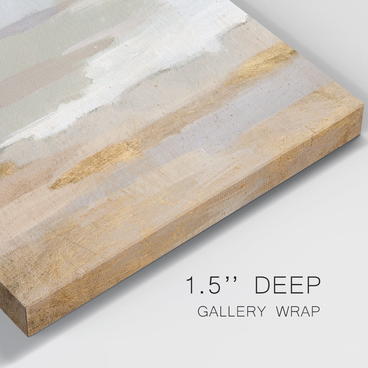 Wexford Home Abstract Coastland III-Premium Gallery Wrapped Canvas, 16" x 16" - Ready to Hang