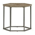 thumbnail image 2 of Progressive Furniture Adison Cove Wood Hexagon End Table in Ash Blonde Tan, 2 of 2