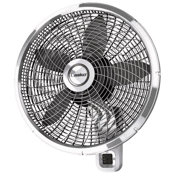 Lasko Products 6505846 3 Speed Electric Oscillating Wall Mount Fan