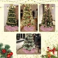 thumbnail image 7 of Meggemo 47.2 Inch Pink Sequin Christmas Tree Skirt with Lining Holiday Tree Cover Decorative Ornament for Xmas Tree Base Home Party, 7 of 7