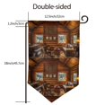 thumbnail image 2 of Zufioo Log Cabin Inside Print Garden Decoration Flags, Sun-resistant and Wrinkle-resistant Flags, Balcony, Terrace, Garden Decorations, Home Decorations-One Size, 2 of 7
