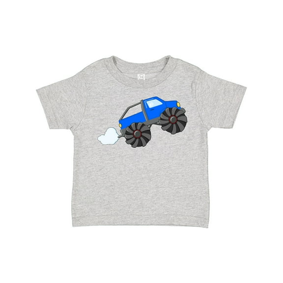 Inktastic Blue Monster Truck Action Boys or Girls Toddler T-Shirt