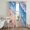 Blue, Seafoam Blue, Pastel Pink, Coral, variant on Summer Coastal Sheer Curtains 96 Inch Length 2 Panels Set, Sparkling Beach Waves Shell Starfish Voile Window Treatment Semi Sheer Long Curtains Drapes for Bedroom/Living Room/Kitchen 52"x96"x2