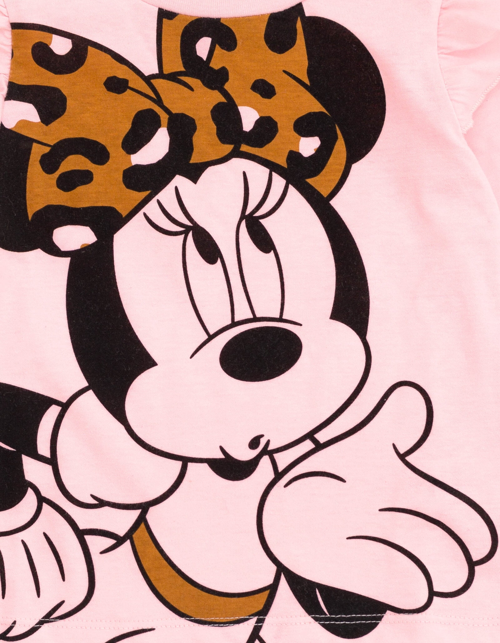 Disney Minnie Mouse Infant Baby Girls Vest T-Shirt and Leggings 3 Piece Outfit Set Brown / Pink / Black 24 Months