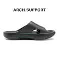 thumbnail image 2 of BRUNO MARC Women’s Slide Lightweight Recovery Sandals with Arch Support SBSA2213W BLACK Size 8, 2 of 4