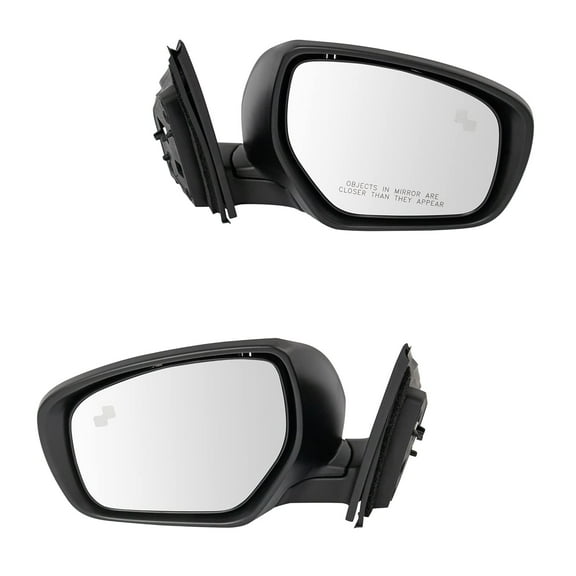 TRQ Side Mirror Power Heated Blind Spot Detection Paint to Match Pair for CX9 MRA09481 Fits select: 2010-2015 MAZDA CX-9