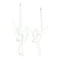 thumbnail image 4 of UPOUART 2Pcs Ballerina Girl Ornaments Clear Acrylic Resin Decoration Ballet Christmas Tree Decorations 13.5X9.5X1.3In, 4 of 8