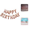 thumbnail image 1 of 13Pcs Happy Birthday Balloon Banner Aluminum Foil Inflatable Hanging Letter Balloons for Party Decorations, 1 of 8