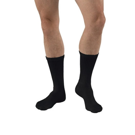 JOBST SensiFoot Diabetic Compression Socks 8-15 mmHg Crew, Closed Toe, X-Small / Brown