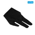 thumbnail image 3 of Uxcell 3 Fingers Left/Right Hand Pool Gloves Snooker Billiard Pool Cue Glove, Black 2 Pack, 3 of 5