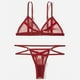 thumbnail image 3 of Conjunto de lencería con aros de 2 piezas Gibobby Ropa interior de dos piezas Ropa de dormir Rojo XXL, 3 of 5