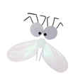 thumbnail image 4 of Conjunto de alas y máscara de mosca, regalos divertidos, gafas de rol, diadema para mascarada Blanco, 4 of 9