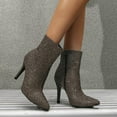 thumbnail image 2 of B91xZ Chaussures d'Automne pour Femmes 2023 Bottines Plates à Fermeture Éclair Extérieure, Marron 9, 2 of 5